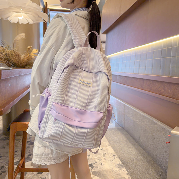 Stylish Striped Design Backpack Kalsten
