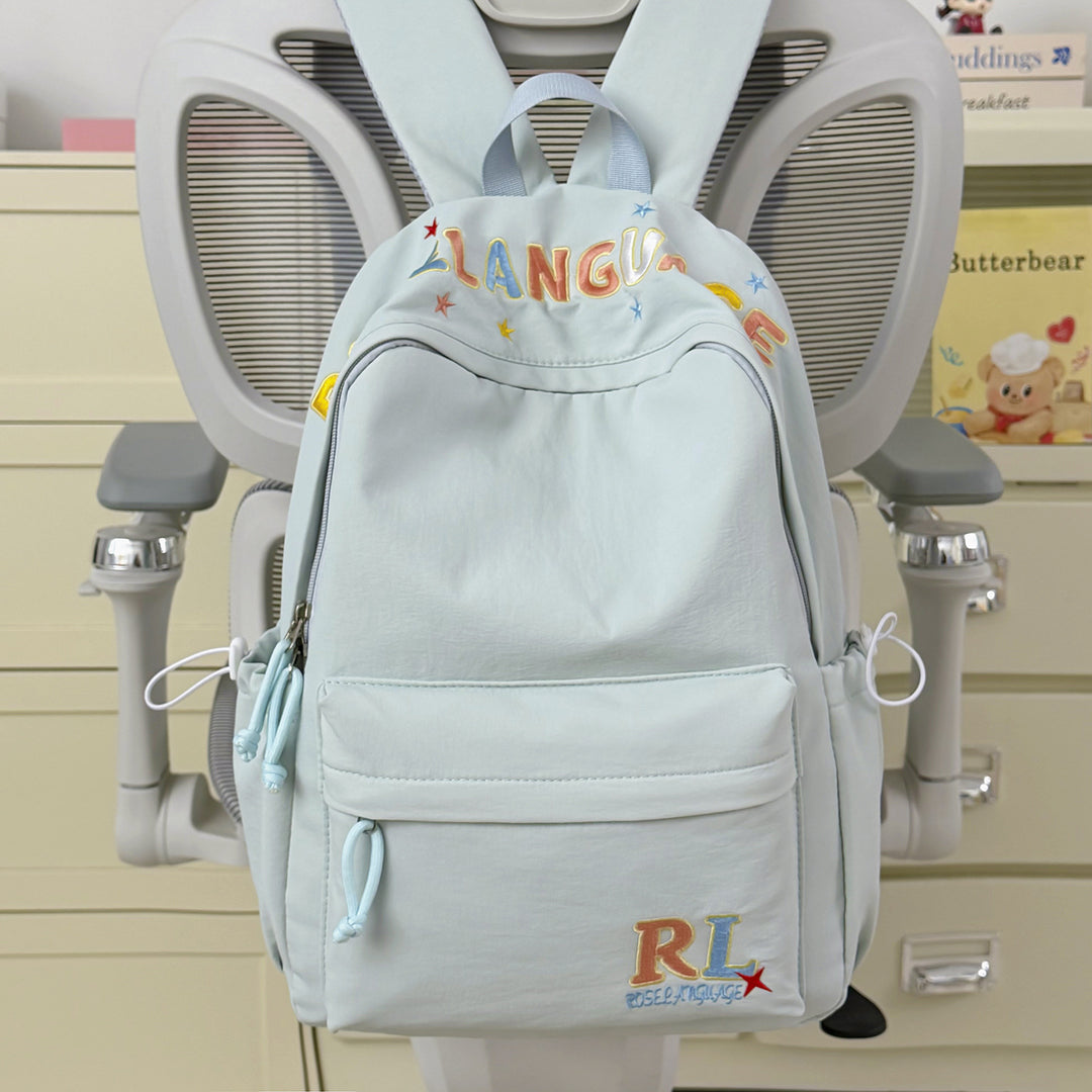 Stylish Embroidered Graphic Backpack Kalsten