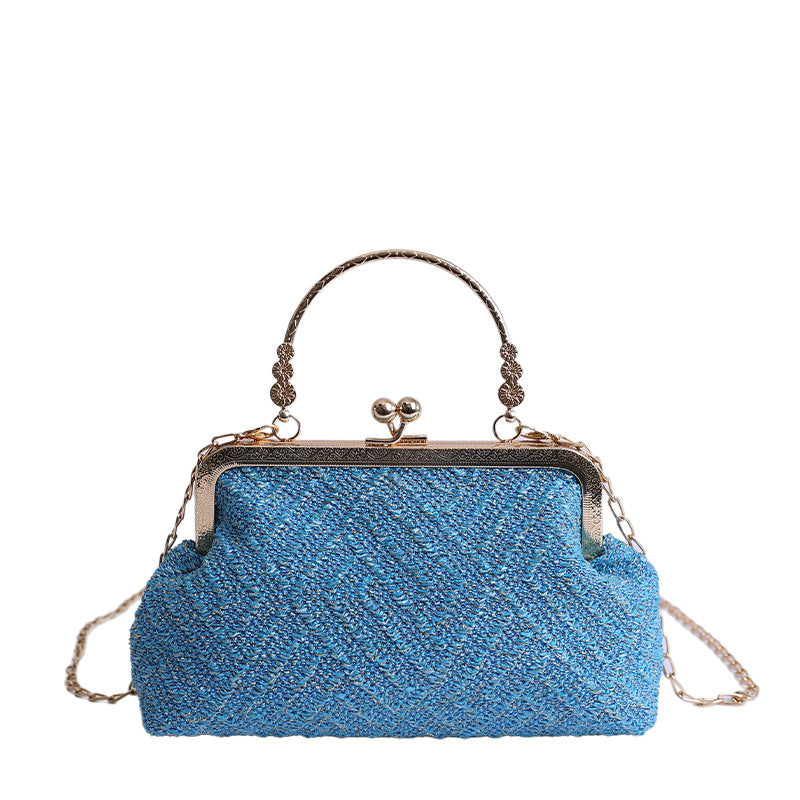 Vintage-Inspired Textured Crossbody Bag Kalsten