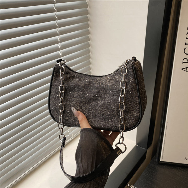 Vintage-Inspired Denim Hobo Bag Kalsten
