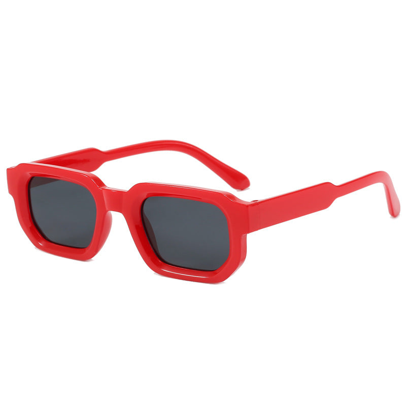 Women's fashionable square sunglasses with clear frame Kalsten