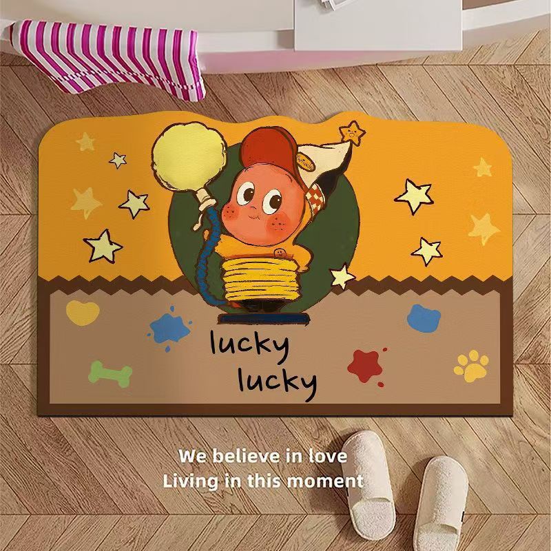 Whimsical Cartoon-Themed Bath Mat