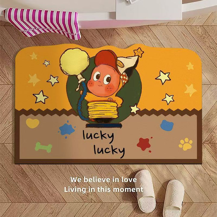 Whimsical Cartoon-Themed Bath Mat