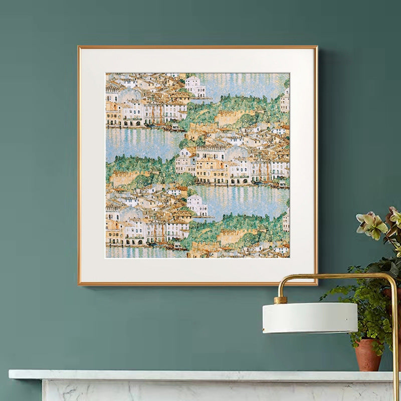 Framed Scenic Watercolor Artwork