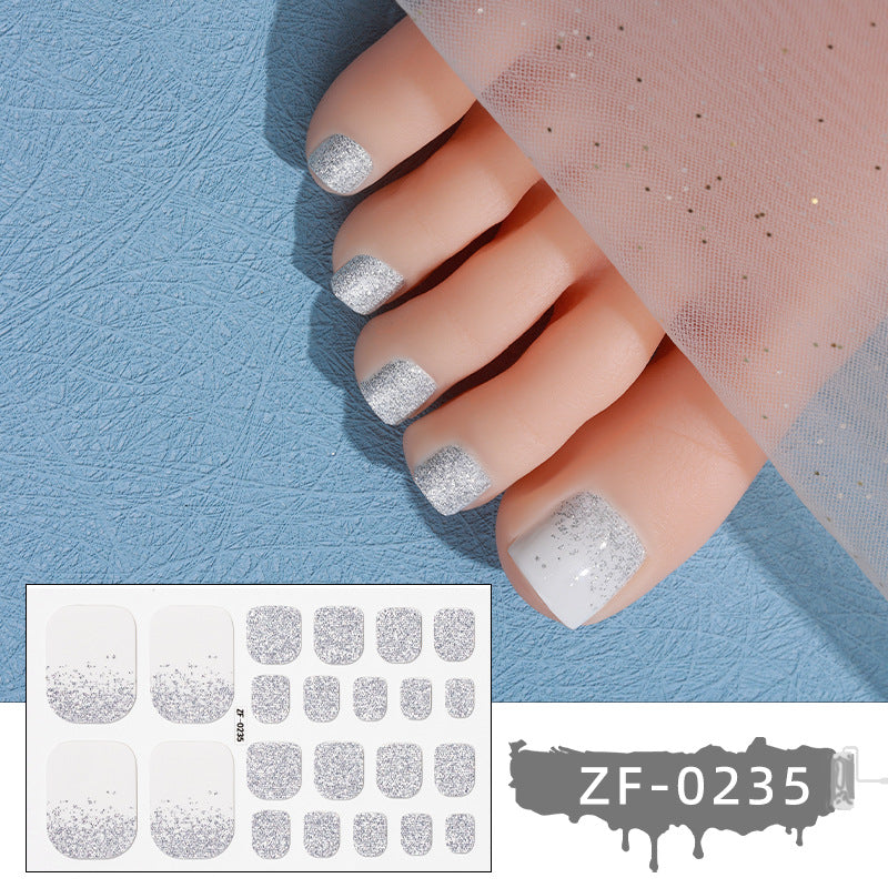 Sparkling Gel Toe Nail Wraps
