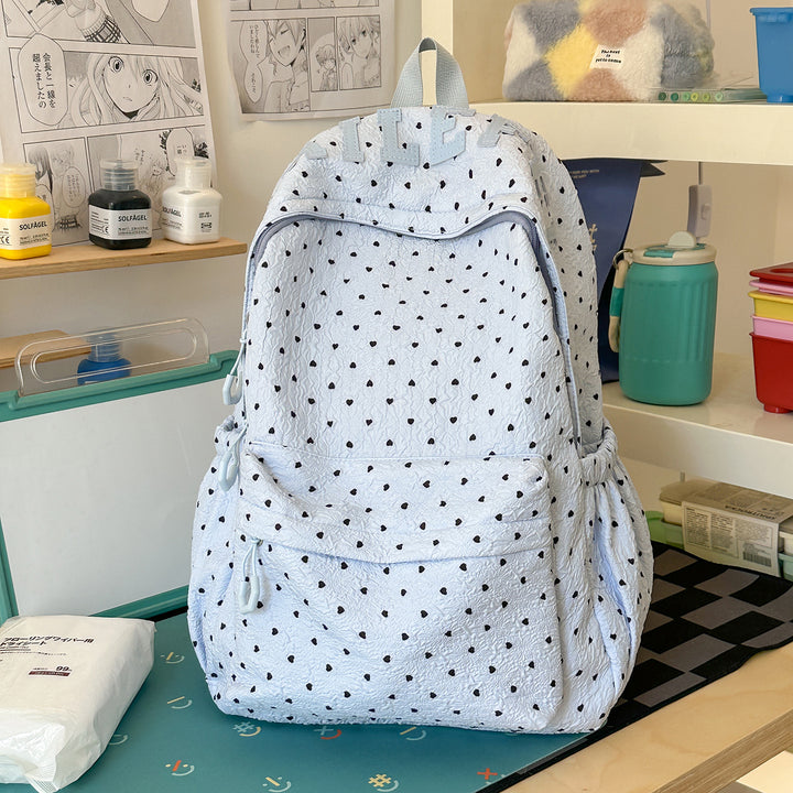 Cute Heart-Patterned Casual Backpack Kalsten