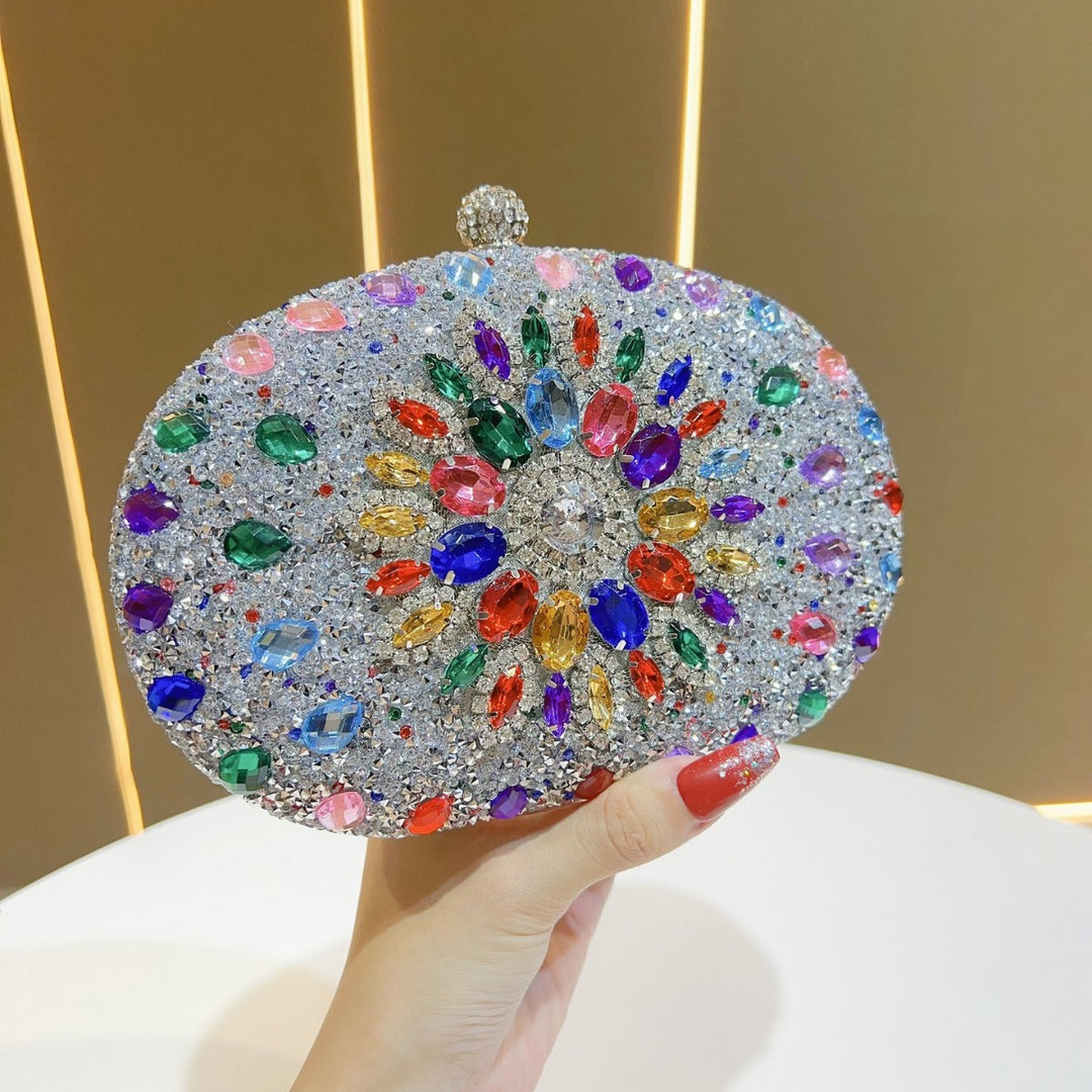 Ornate Crystal Evening Clutch