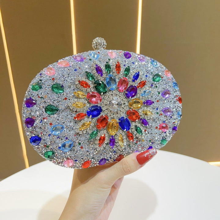 Ornate Crystal Evening Clutch