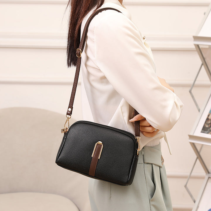 Elegant Multi-Pocket Crossbody Handbag