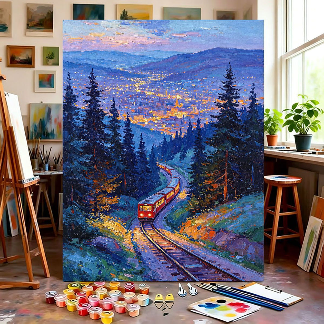 Mountain Scenery Canvas Art Kalsten