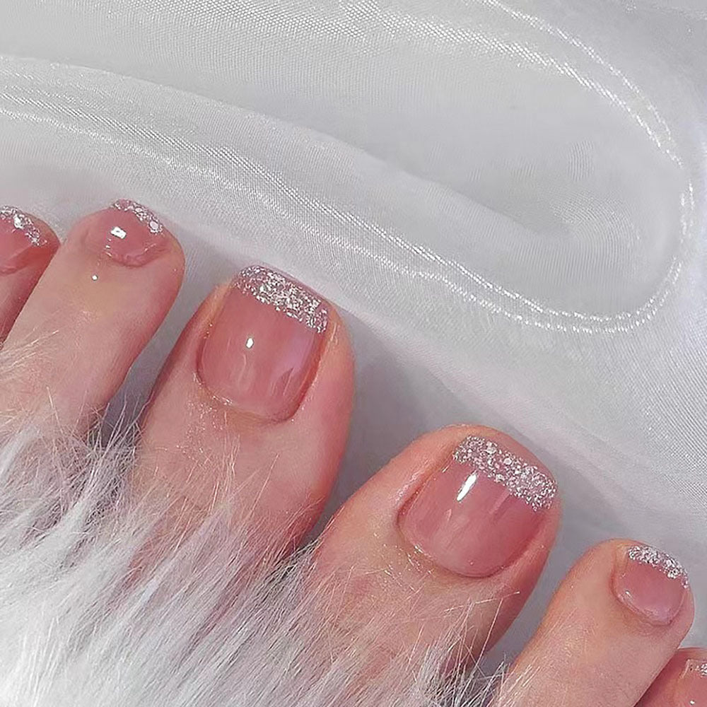 Decorative Glitter Pedicure