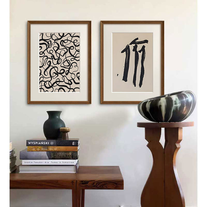 Abstract Line Art Illustration