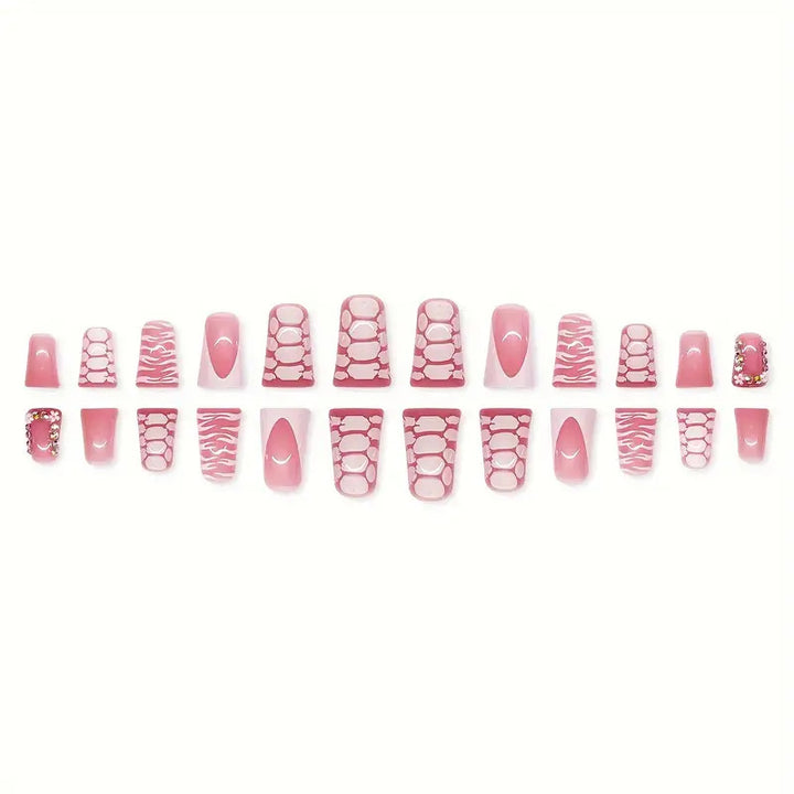 Artistic Glossy Press-On Nail Extensions Kalsten