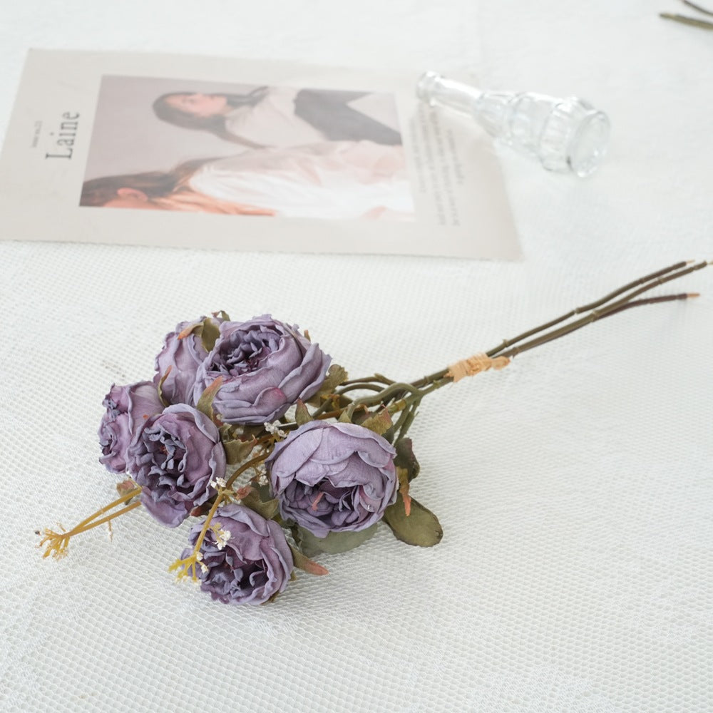 Faux Floral Rose Bouquet