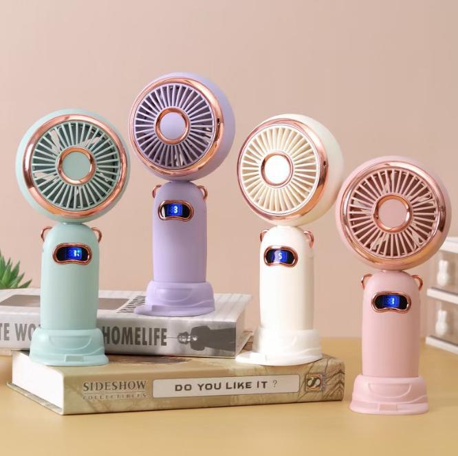 Unisex Portable Mini Hand Fan with Digital Control Kalsten