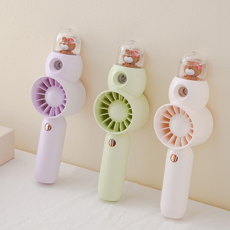 Ladies Portable Mini Hand Fan with Cute Animal Design Kalsten