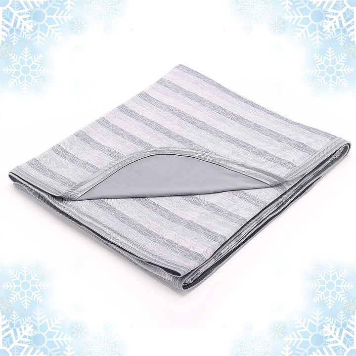 Women Soft and Breathable Striped Fleece Blanket Kalsten