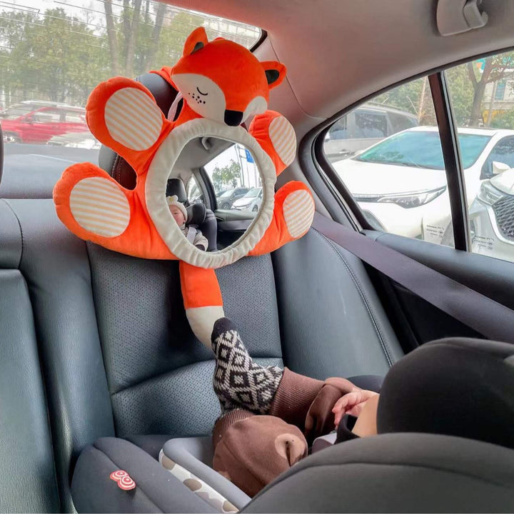 Hanging Plush Fox Nursery Mirror