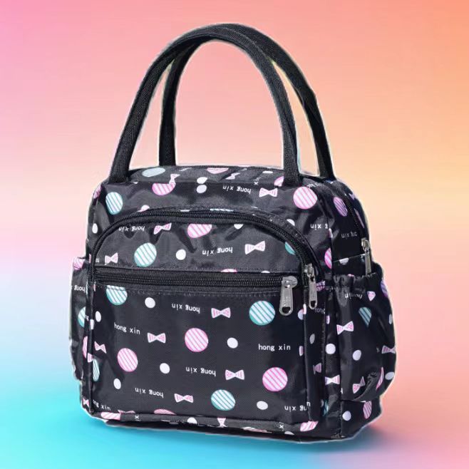 Cat Print Multi-Pocket Tote Bag Kalsten