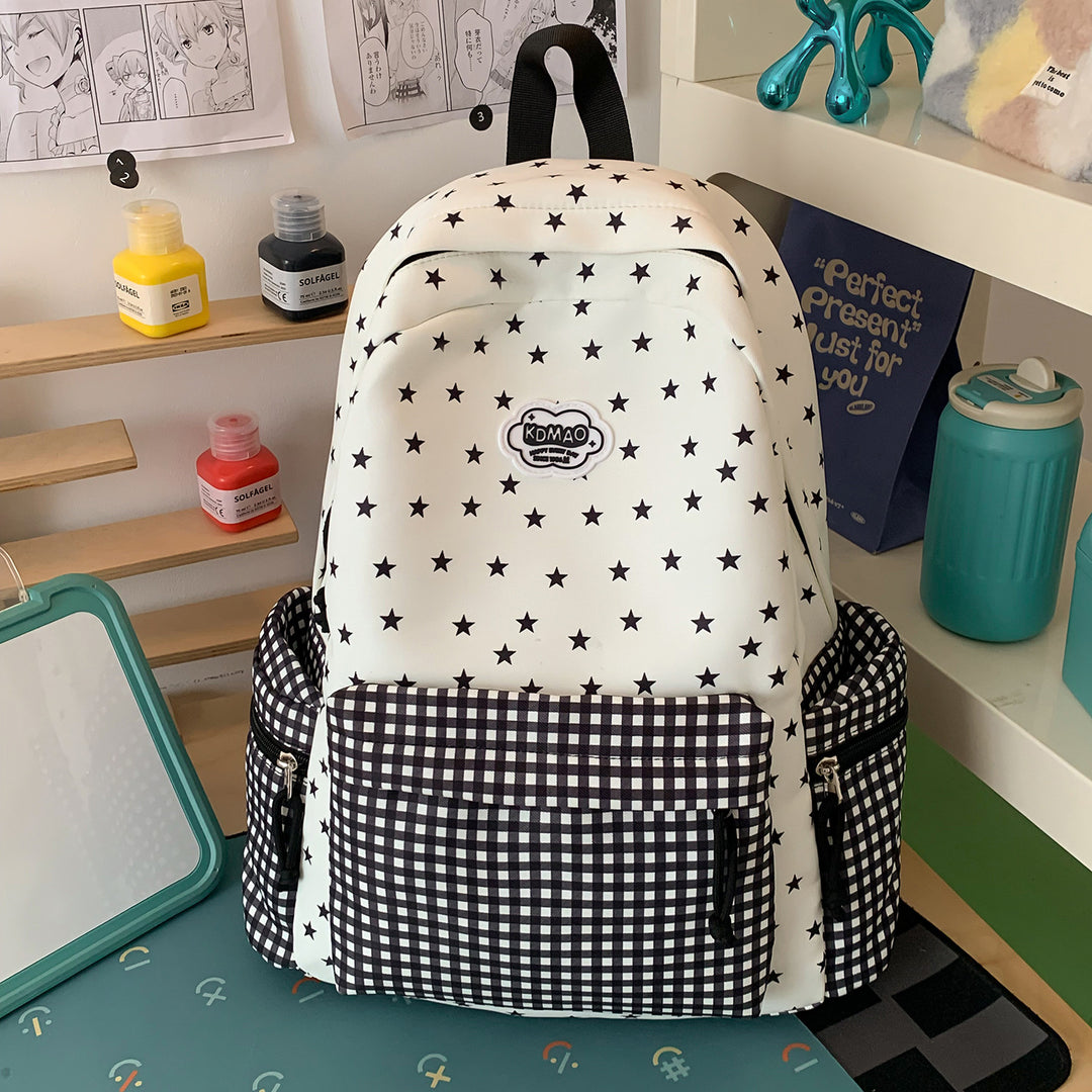 Stylish Star-Print Backpack Kalsten