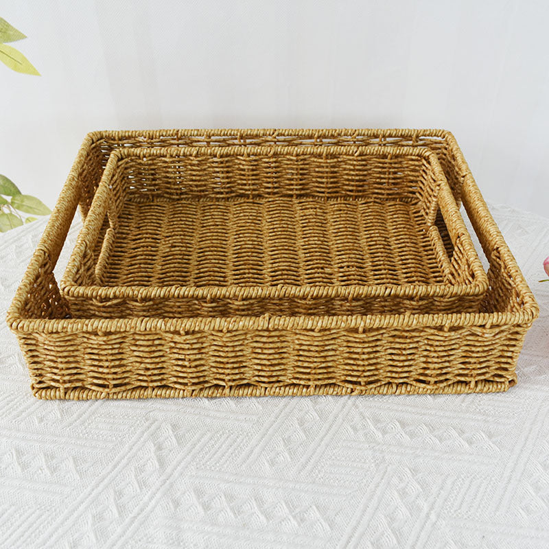 Handwoven Decorative Storage Tray Kalsten