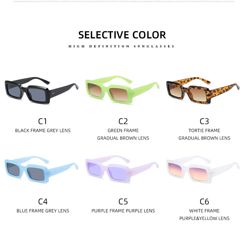 Ladies stylish square sunglasses with mirrored lenses Kalsten