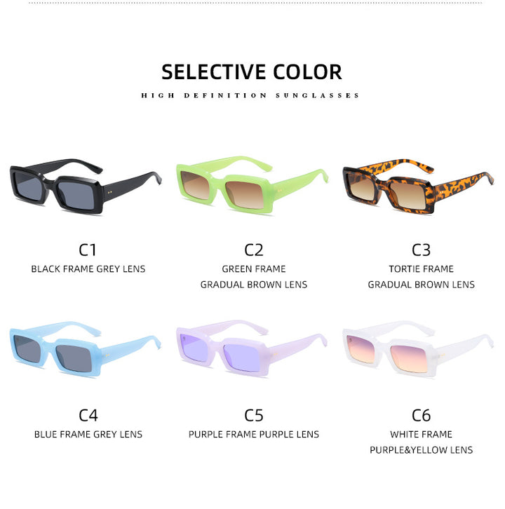 Ladies stylish square sunglasses with mirrored lenses Kalsten