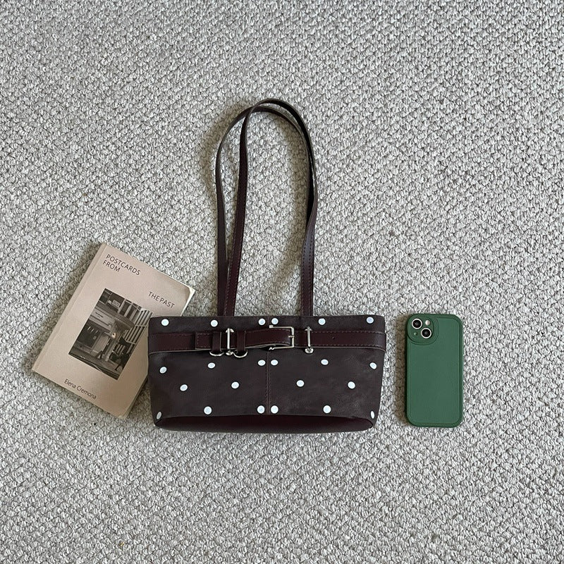 Stylish Polka Dot Shoulder Bag