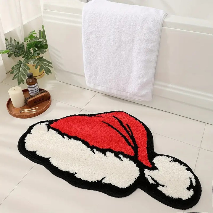 Festive Santa-Themed Door Mat for Home