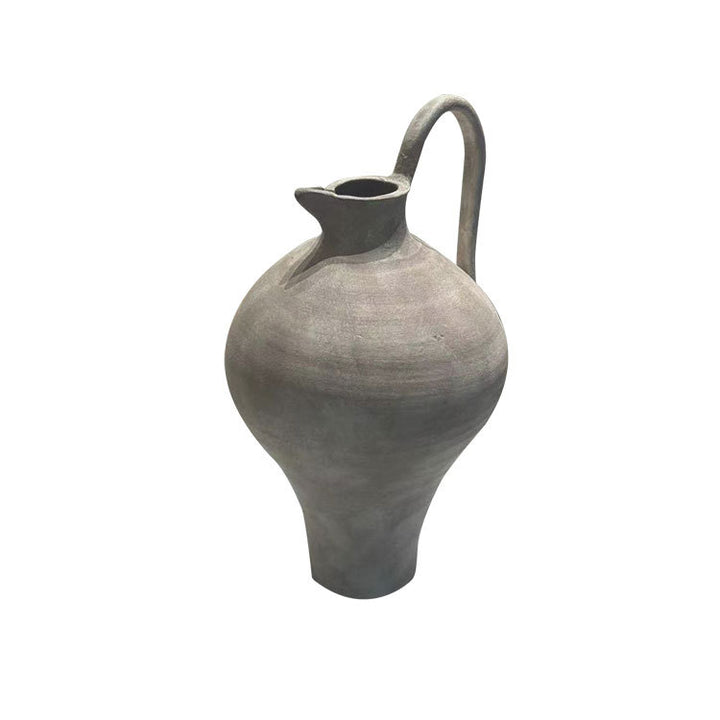 Artistic White and Black Decorative Pitcher