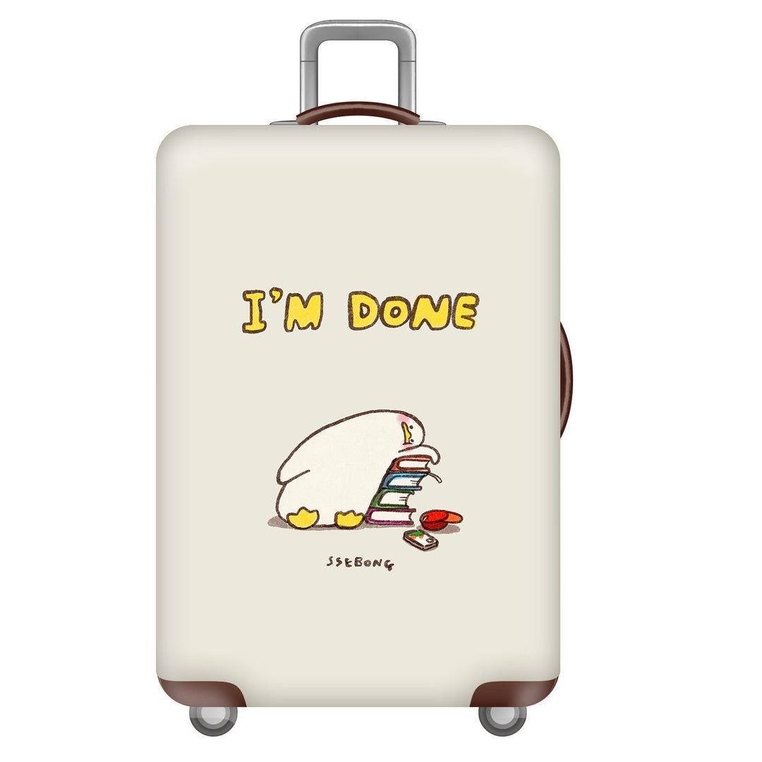 Women's Hard Shell Suitcase with Unique Illustrative Design Kalsten