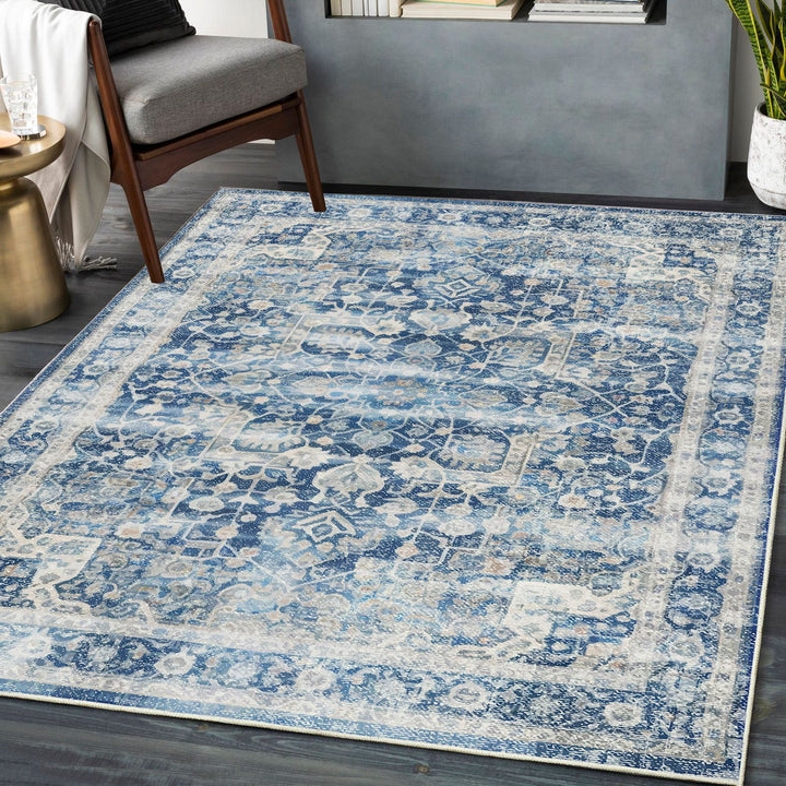 Vintage-Inspired Intricate Floral Area Rug Kalsten