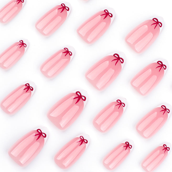 Elegant nail art with bow design Kalsten