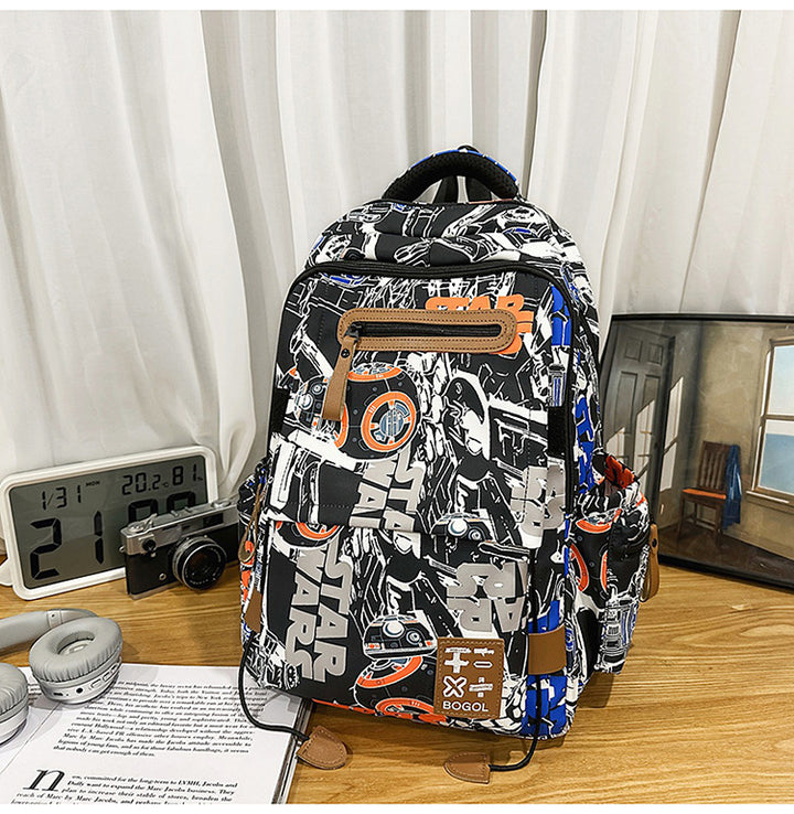 Graphic Design High-Capacity School Backpack