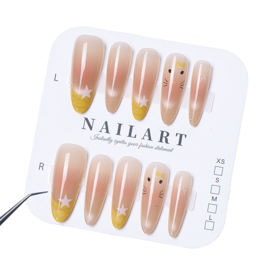 Decorative Themed Press-On Nail Set Kalsten