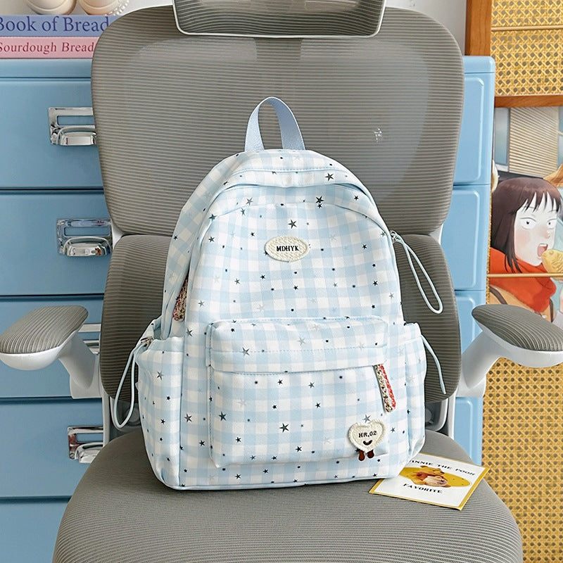 Stylish Checkered Mini Backpack Kalsten