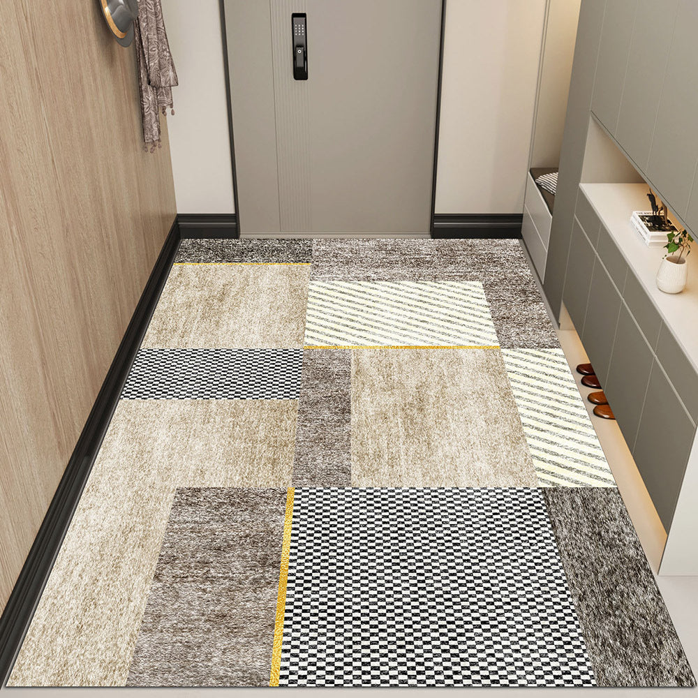 Geometric Pattern Entryway Rug