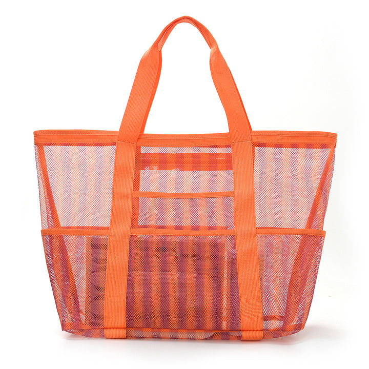 Beach bag made of durable mesh material with sturdy handles Kalsten