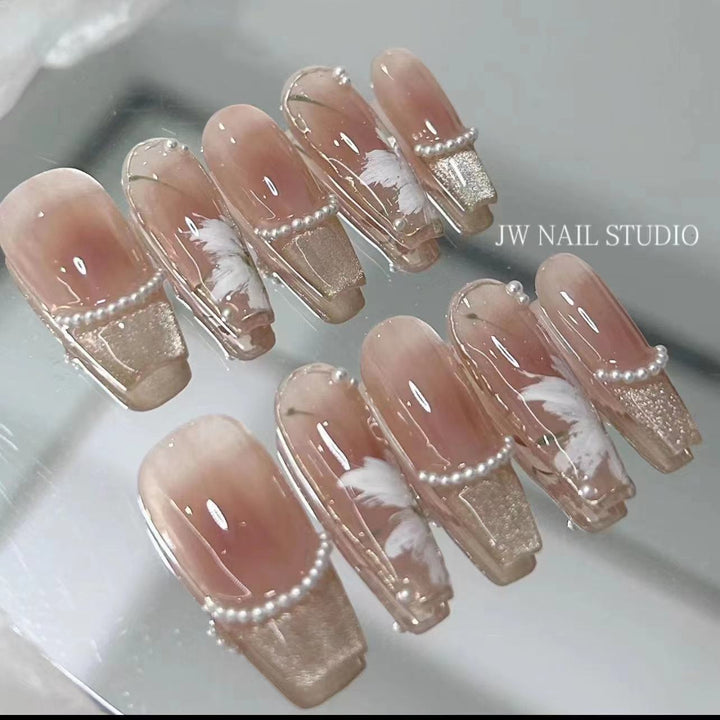 Artistic Handcrafted Press-On Nail Set