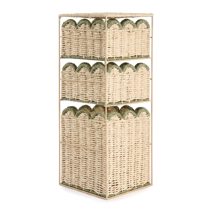 Stylish storage system with woven baskets Kalsten