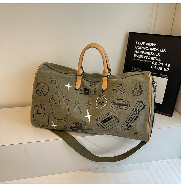 Fun Patterned Weekender Duffle Bag Kalsten
