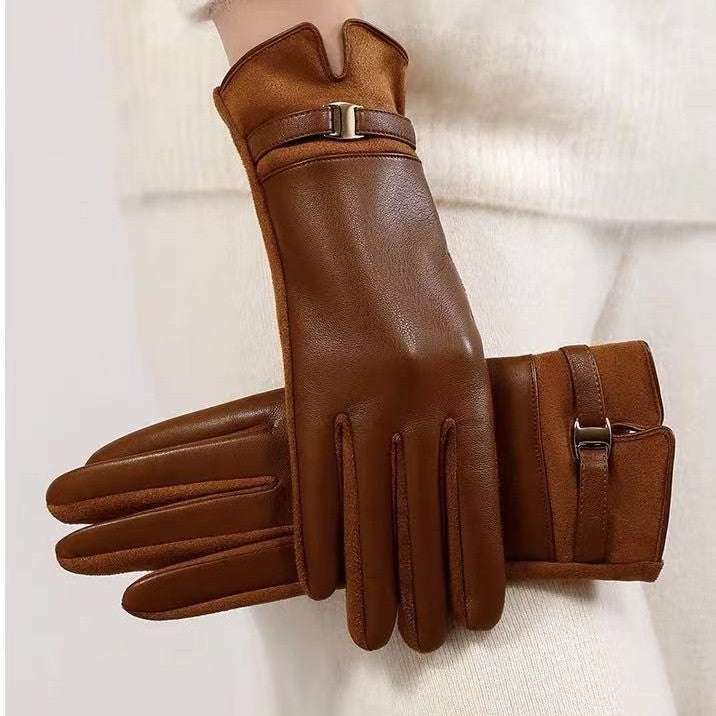Luxurious Leather Touchscreen Gloves Kalsten