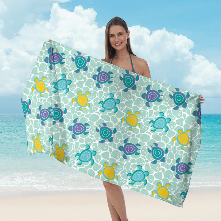 Beach towel with maritime star design Kalsten
