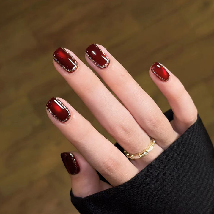 Glossy Decorative Press-On Nail Art Kalsten