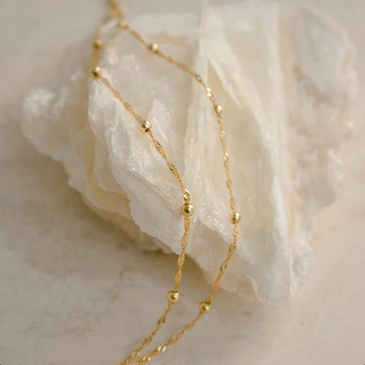 Delicate Silver Chain Bracelet Kalsten