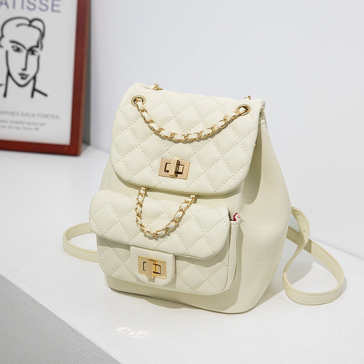 Chic Quilted Mini Backpack Purse