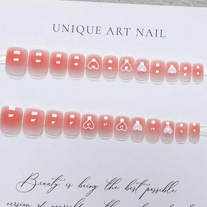 Decorative Heart Nail Art