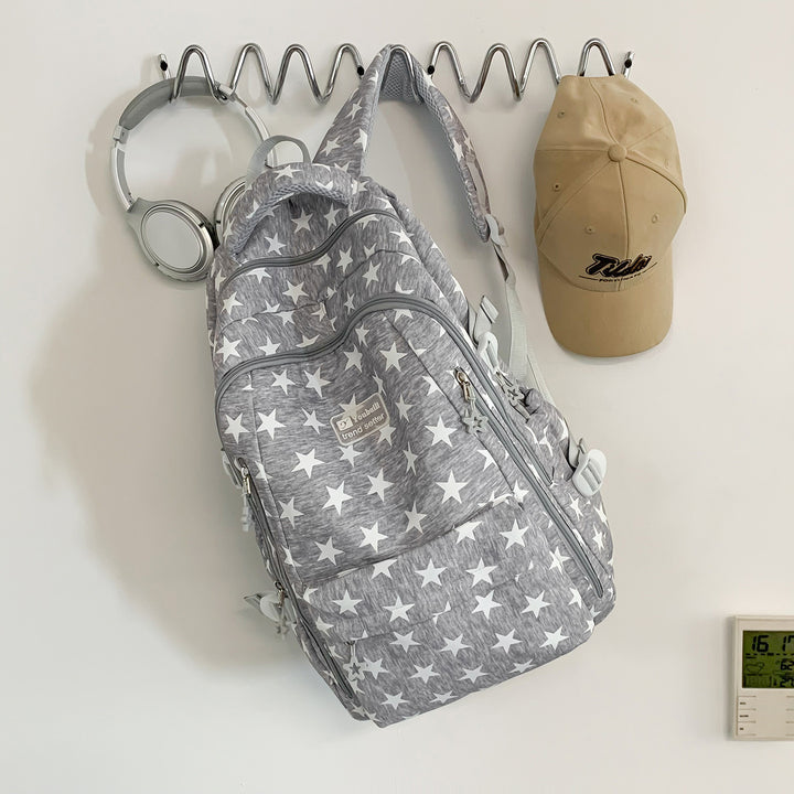 Trendy Star-Print School Backpack Kalsten