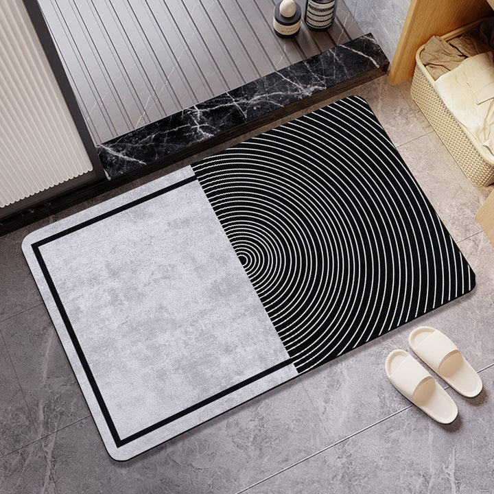 Geometric Patterned Bath Mat