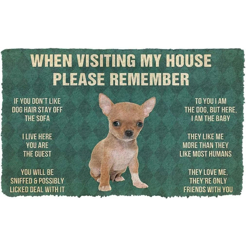 Fun Dog-Themed Door Mat Kalsten